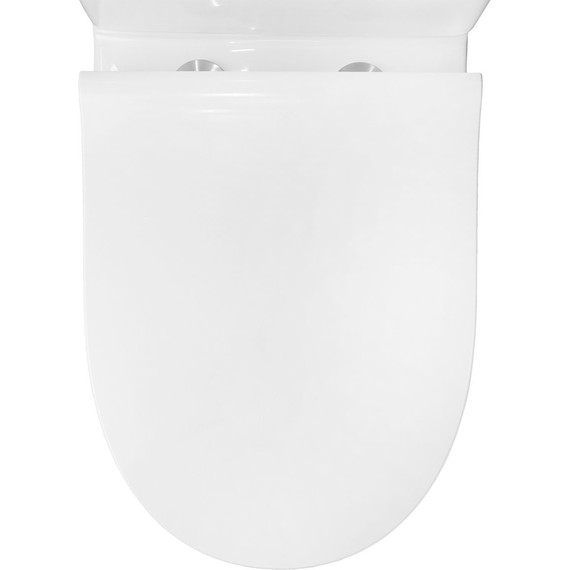 Унитаз-компакт безободковый Azario Mist AZ-45 с тонкой крышкой микролифт фото 7