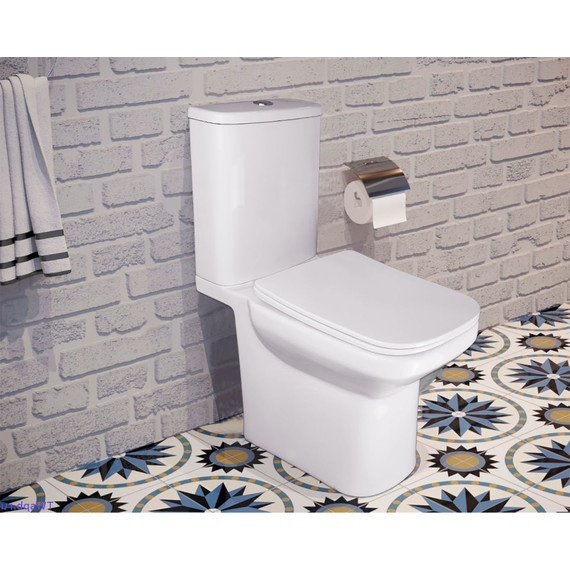 Унитаз-компакт безободковый Azario Wandy AZ-56D с тонкой крышкой микролифт фото 16