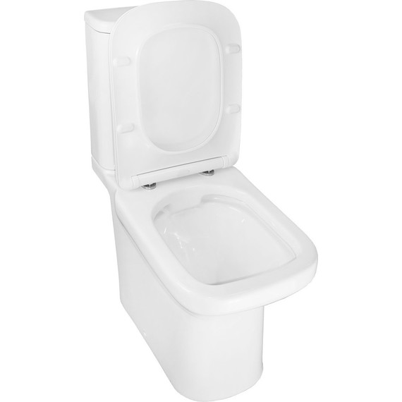 Унитаз-компакт безободковый Azario Wandy AZ-56D с тонкой крышкой микролифт фото 4