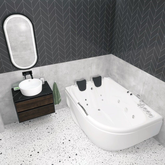 Ванна гидромассажная EvaGold 170x120 см L OLB-807 фото 6