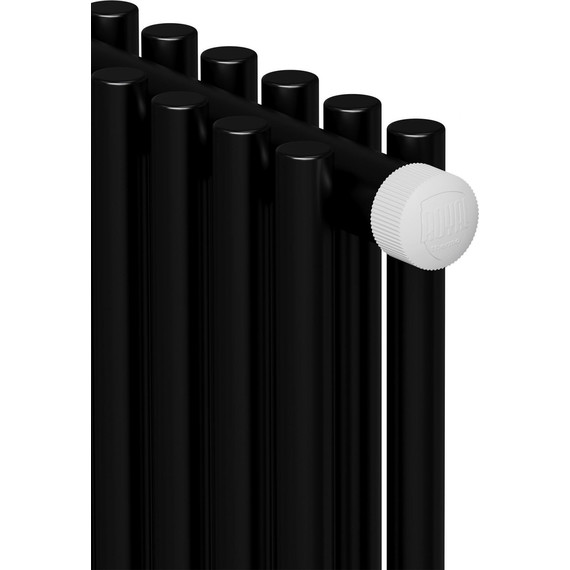 Вертикальный радиатор Royal Thermo Shift R22 VC2180 580x1800 мм (14 секций) чёрный фото 4