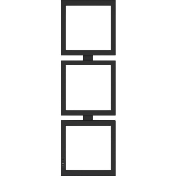 Полотенцесушитель электрический Сунержа Этюд П6 300x1050 мм 31-0844-1030 (скрытое подключение) чёрный матовый фото 2