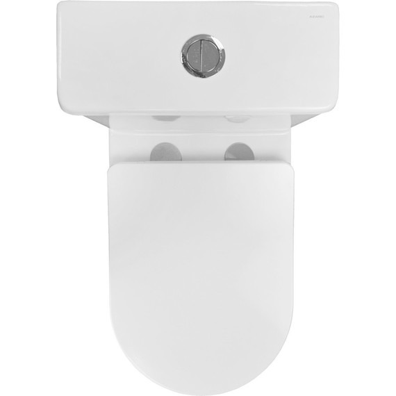 Унитаз-компакт безободковый Azario Terni AZ-8618T с крышкой микролифт (система смыва Торнадо) фото 11