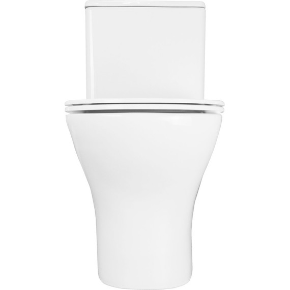 Унитаз-компакт безободковый Azario Terni AZ-8618T с крышкой микролифт (система смыва Торнадо) фото 12