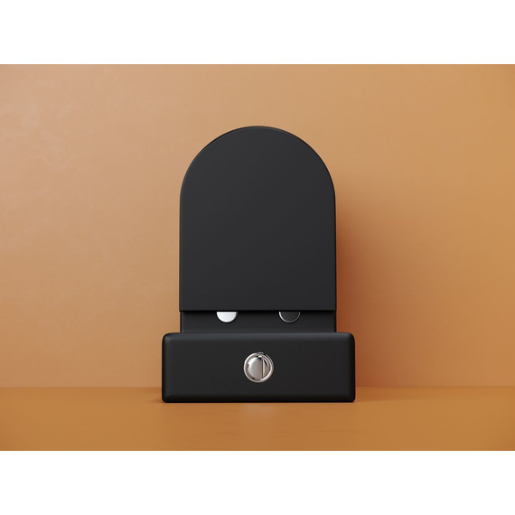 Унитаз-компакт Ceramicanova Metropol CN4001TMB с тонкой крышкой микролифт (система смыва Торнадо) чёрный матовый фото 8