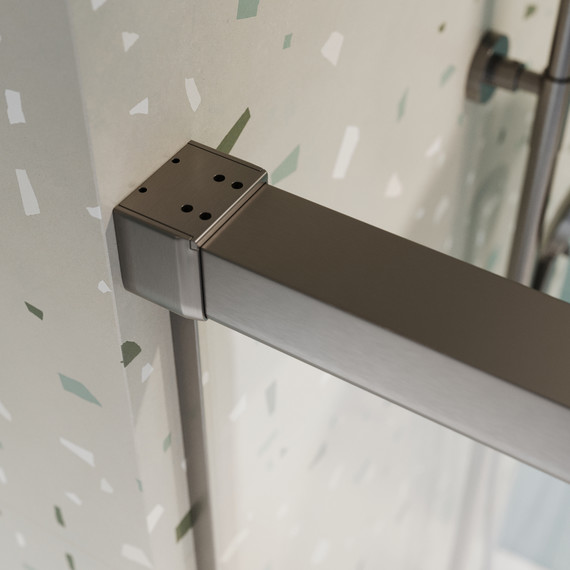 Шторка для ванны Cezares 180 см TANDEM-SOFT-VF-2-180/145-C-GM-IV, оружейная сталь/прозрачное фото 7