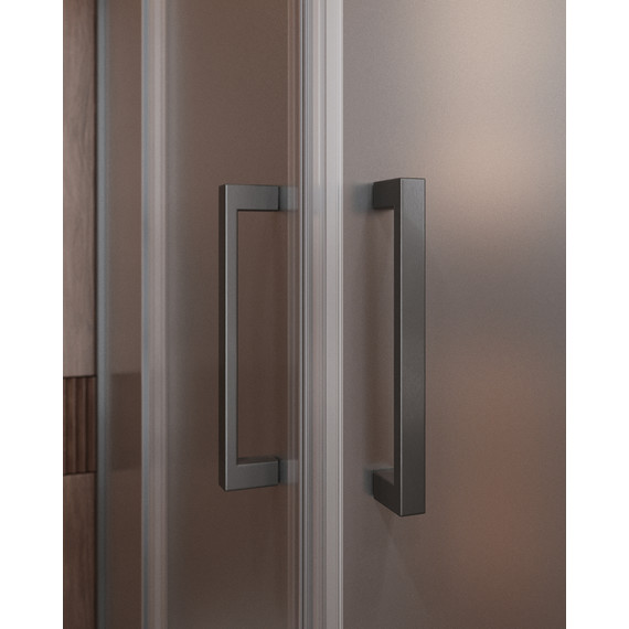 Душевое ограждение Cezares 110x90 см MOLVENO-AH-21-90+20-P-GM, оружейная сталь/матовое фото 3