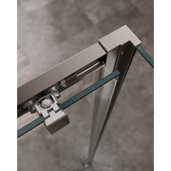 Душевое ограждение Cezares 160x90 см MOLVENO-AH-11-160/90-C-GM-IV, оружейная сталь/прозрачное фото 4