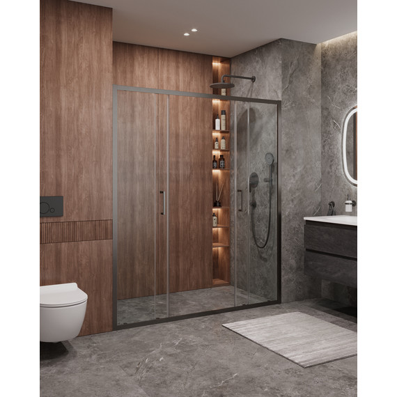 Душевая дверь Cezares 170 см MOLVENO-BF-2-170-C-GM-IV, оружейная сталь/прозрачное - 2 Душевая дверь Cezares 170 см MOLVENO-BF-2-170-C-GM-IV, оружейная сталь/прозрачное фото 2