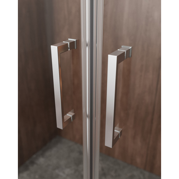 Душевое ограждение Cezares 170x90 см MOLVENO-AH-2/1-170/90-C-Cr-IV, хром/прозрачное фото 3