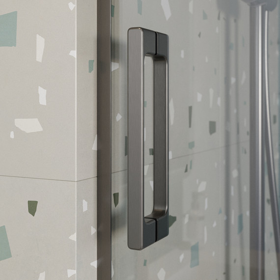 Шторка для ванны Cezares 180 см TANDEM-SOFT-VF-2-180/145-C-GM-IV, оружейная сталь/прозрачное фото 5