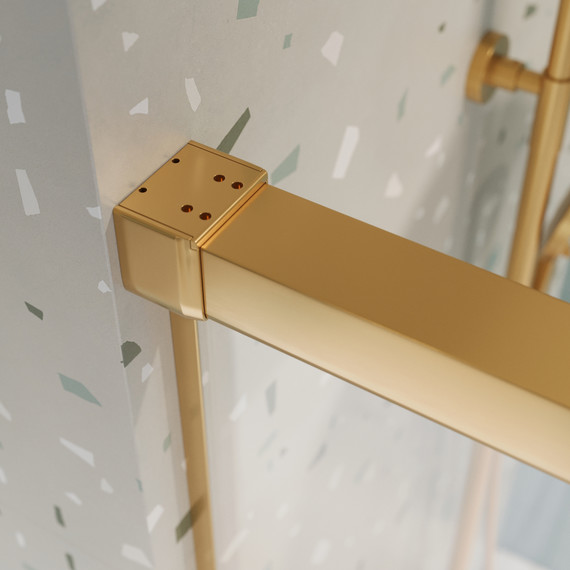 Шторка для ванны Cezares 180 см TANDEM-SOFT-VF-2-180/145-C-BORO-IV, брашированное золото/прозрачное фото 7