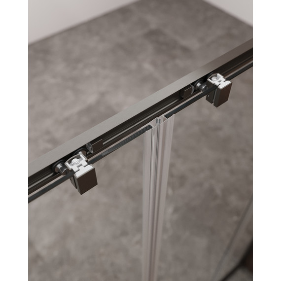 Душевая дверь Cezares 170 см MOLVENO-BF-2-170-C-GM-IV, оружейная сталь/прозрачное - 4 Душевая дверь Cezares 170 см MOLVENO-BF-2-170-C-GM-IV, оружейная сталь/прозрачное фото 4