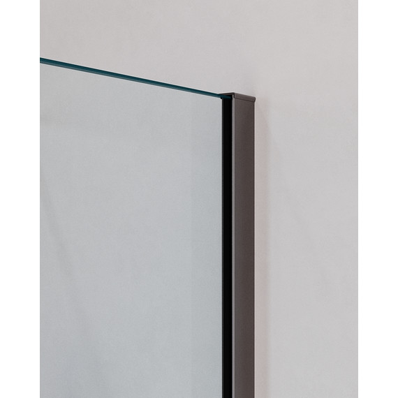 Душевое ограждение Cezares 90x100 см SLIDER-AH-2-90/100-100/110-C-GM, оружейная сталь/прозрачное фото 5