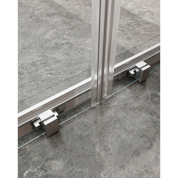 Душевое ограждение Cezares 180x80 см MOLVENO-AH-2/2-180/80-C-Cr-IV, хром/прозрачное фото 5