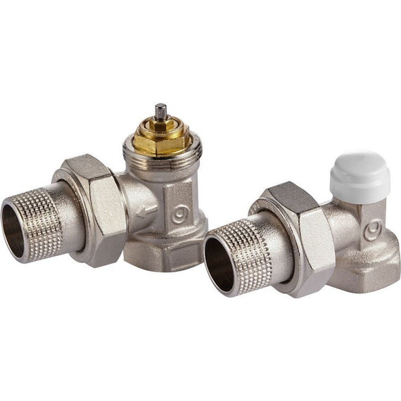 Вентиль термостатический угловой Royal Thermo 1/2" М30х1,5 фото 3