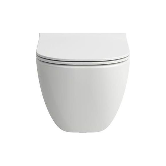 Унитаз подвесной безободковый Laufen Basal Combipack 8.66E1.0.000.000.1 с тонкой крышкой микролифт фото 3