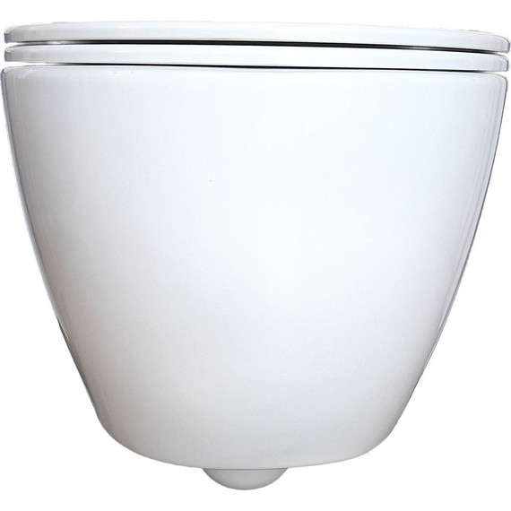 Унитаз подвесной безободковый Aquatek Поларис AQ0700-01 с тонкой крышкой микролифт - 2 Унитаз подвесной безободковый Aquatek Поларис AQ0700-01 с тонкой крышкой микролифт фото 2