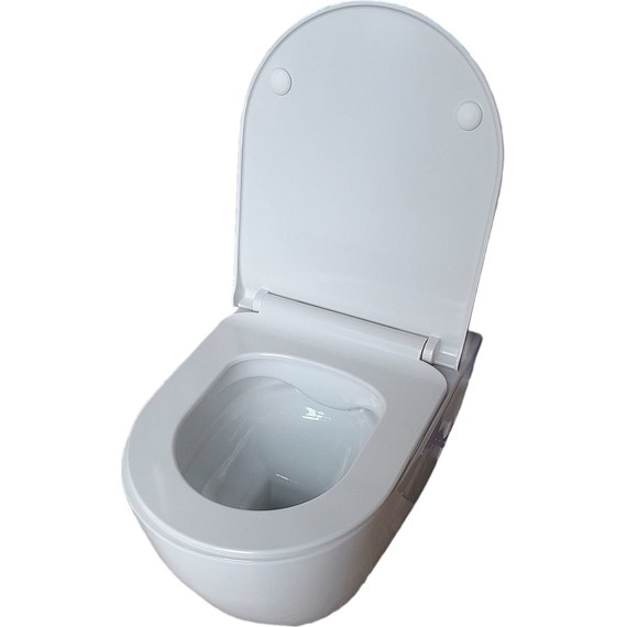 Унитаз подвесной безободковый Aquatek Поларис AQ0700-01 с тонкой крышкой микролифт - 6 Унитаз подвесной безободковый Aquatek Поларис AQ0700-01 с тонкой крышкой микролифт фото 6