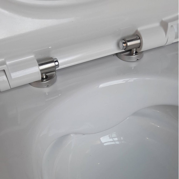 Унитаз подвесной безободковый Aquatek Поларис AQ0700-01 с тонкой крышкой микролифт - 7 Унитаз подвесной безободковый Aquatek Поларис AQ0700-01 с тонкой крышкой микролифт фото 7