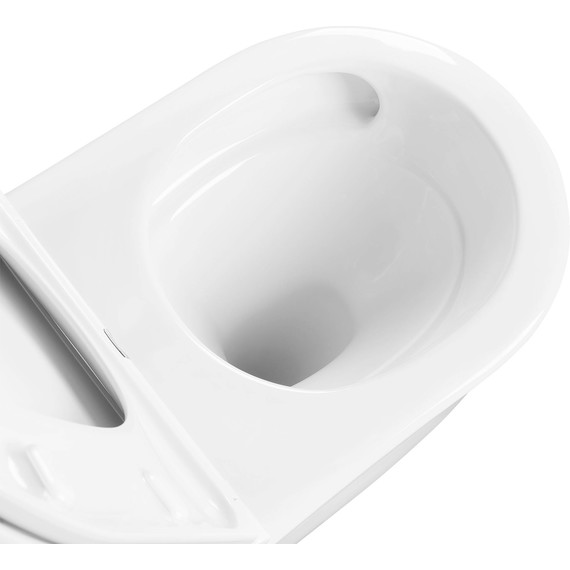 Унитаз подвесной безободковый Aquatek Классик AQ1112T-00 с крышкой микролифт (система смыва Торнадо) фото 8