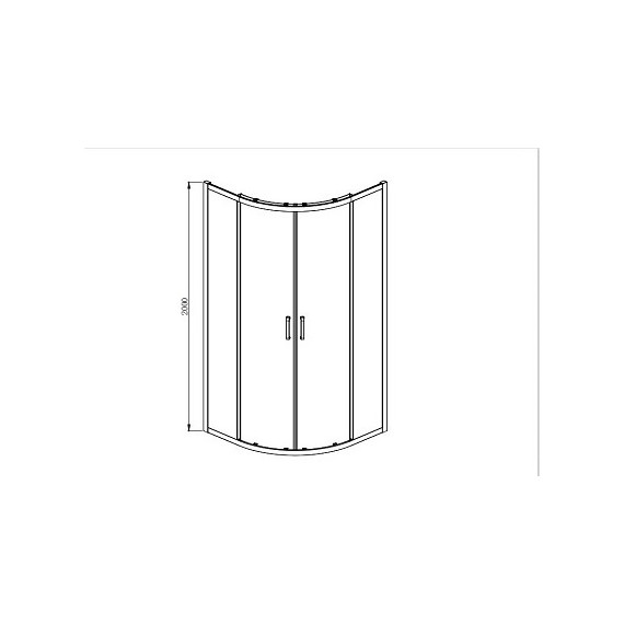 Душевое ограждение Aquatek 80x80 см AQ ARI RO 08020CH, хром/прозрачное фото 10