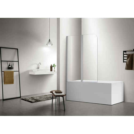 Шторка для ванны Aquatek Дельта 100x150 см AQ DEL SBA 10015CH хром/прозрачное фото 2