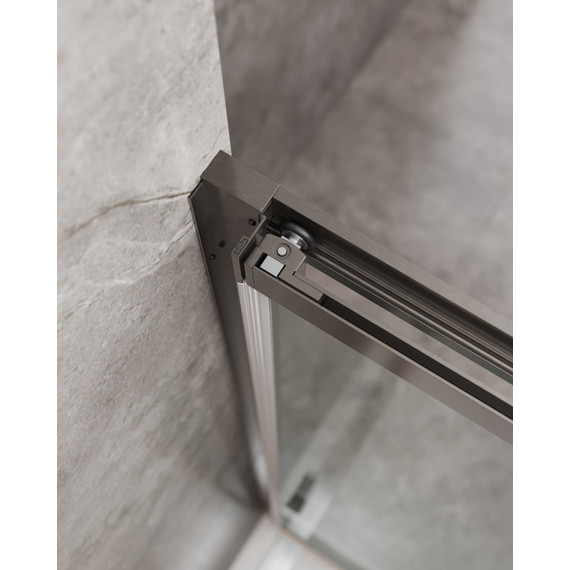 Душевая дверь Cezares 100 см MOLVENO-BF-3-100-C-GM-IV, оружейная сталь/прозрачное - 6 Душевая дверь Cezares 100 см MOLVENO-BF-3-100-C-GM-IV, оружейная сталь/прозрачное фото 6