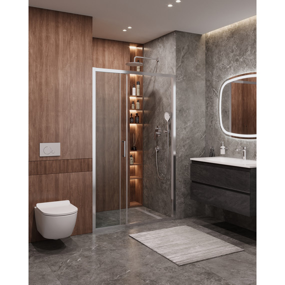 Душевая дверь Cezares 120 см MOLVENO-BF-3-120-C-Cr-IV, хром/прозрачное - 2 Душевая дверь Cezares 120 см MOLVENO-BF-3-120-C-Cr-IV, хром/прозрачное фото 2