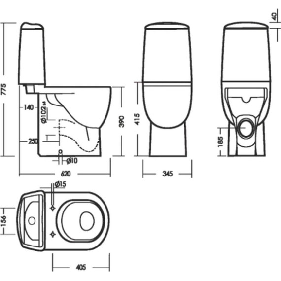 Унитаз-компакт Sanita Luxe Best WC.CC/Best/2-P/WHT.G/S1 с крышкой - 3 Унитаз-компакт Sanita Luxe Best WC.CC/Best/2-P/WHT.G/S1 с крышкой фото 3