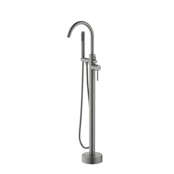 Смеситель для ванны Aquatek Европа AQ1345BGM, чёрный хром шлифованный, Цвет производителя: чёрный хром шлифованный фото 