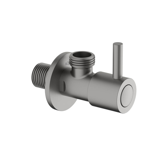 Вентиль угловой Aquatek AQ2451BGM, чёрный хром шлифованный фото 
