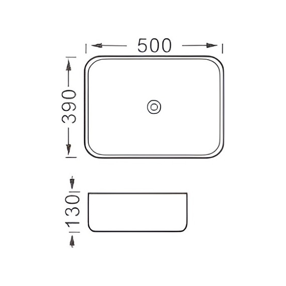 Раковина-чаша Aquatek Вега 50 см AQ5515-MW, белый матовый фото 5