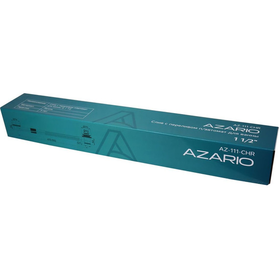 Сифон для ванны Azario AZ-111-CHR фото 2