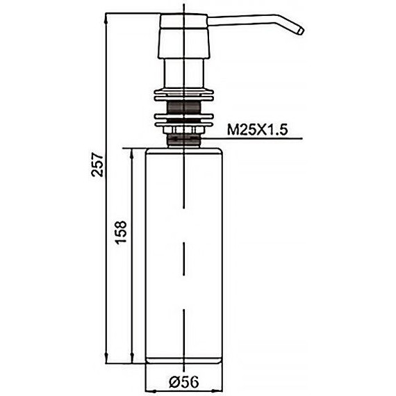 Дозатор для моющего средства Azario AZ-114-Pl фото 3