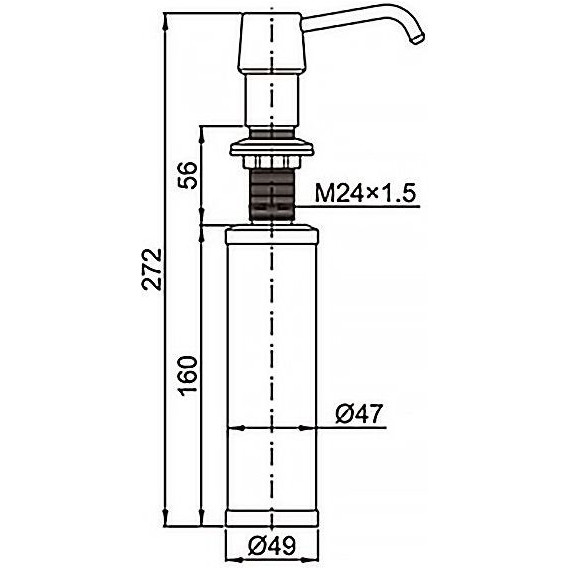 Дозатор для моющего средства Azario AZ-114-St фото 3