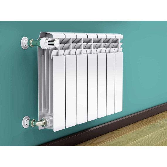 Радиатор Azario BM350/100/4 320х400 мм (4 секции) белый фото 3