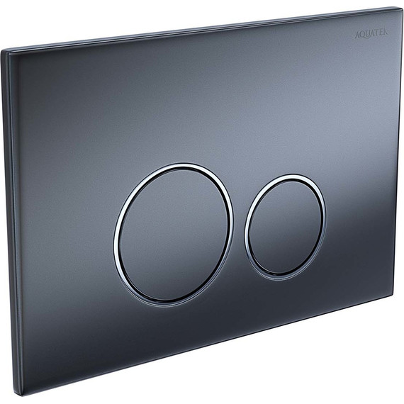 Кнопка смыва Aquatek KDI-0000035, воронёная сталь фото 2