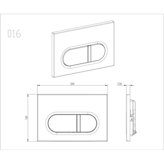 Кнопка смыва Aquatek KDI-0000043 фото 3