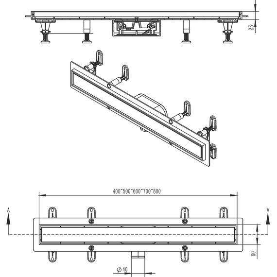 Трап Azario 70 см AZT13700 фото 8