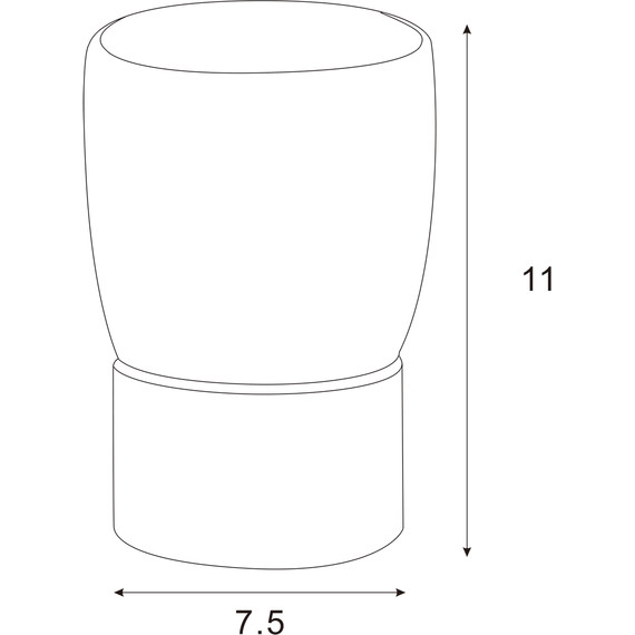 Стакан для зубных щеток настольный Azario Elvia AZ-126AG, цвет золото фото 2