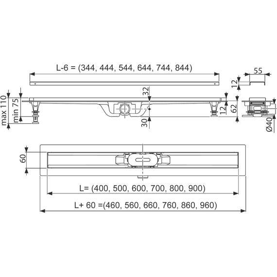 Трап Azario AZCP11-70 см Stick фото 6