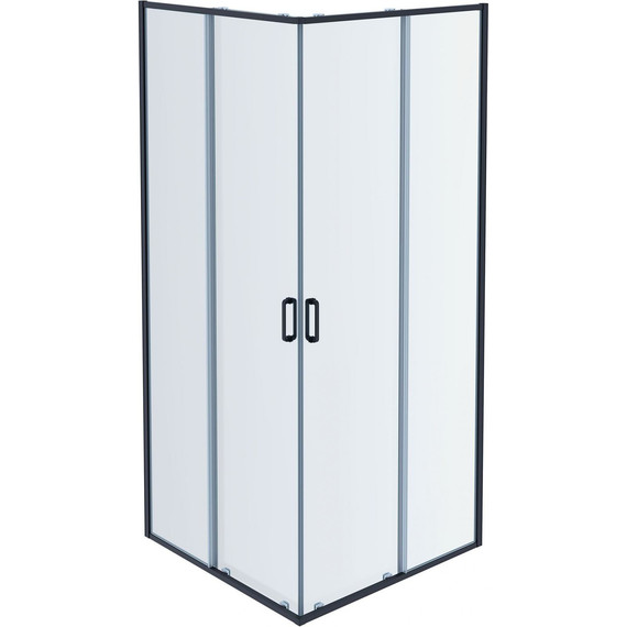 Душевое ограждение Aquatek 80x80 см AQ ARI KV 08020BL, чёрный/прозрачное фото 3