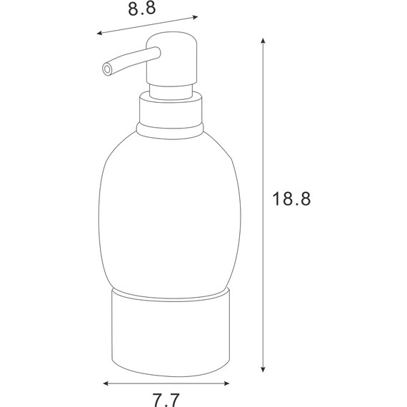 Дозатор для жидкого мыла Azario Forny AZ-128CH - 2 Дозатор для жидкого мыла Azario Forny AZ-128CH фото 2