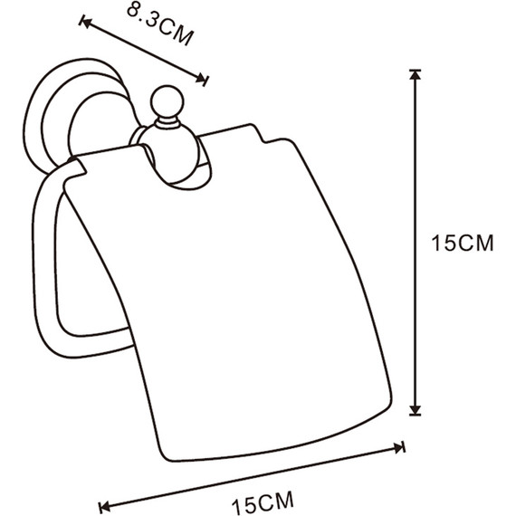 Держатель для туалетной бумаги Azario Elvia AZ-91110G, цвет золото фото 2