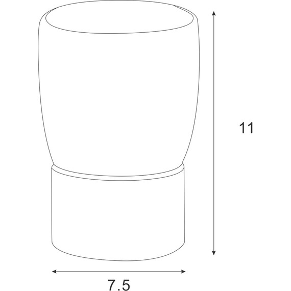 Стакан для зубных щеток настольный Azario Forny AZ-126CH - 2 Стакан для зубных щеток настольный Azario Forny AZ-126CH фото 2