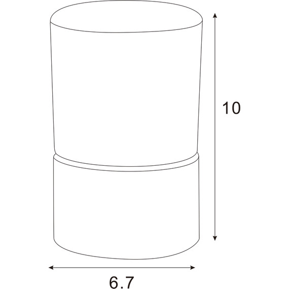 Стакан для зубных щеток настольный Azario Nessy AZ-126-C фото 2