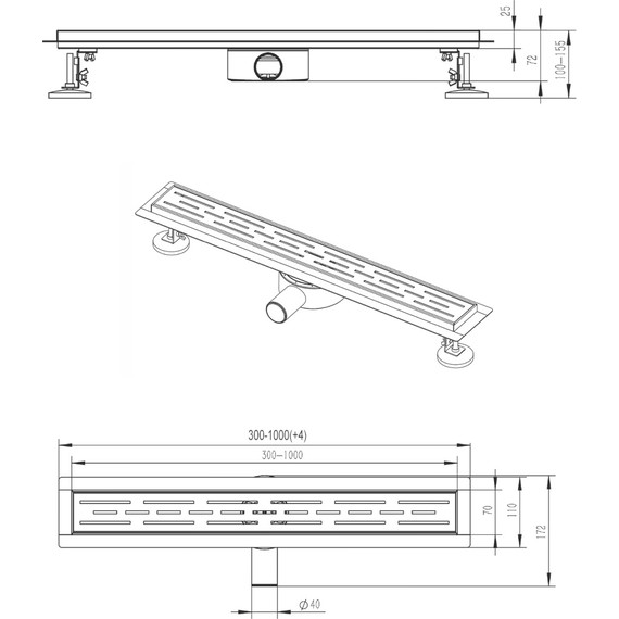 Трап Azario 80 см AZT3FT01800 фото 8