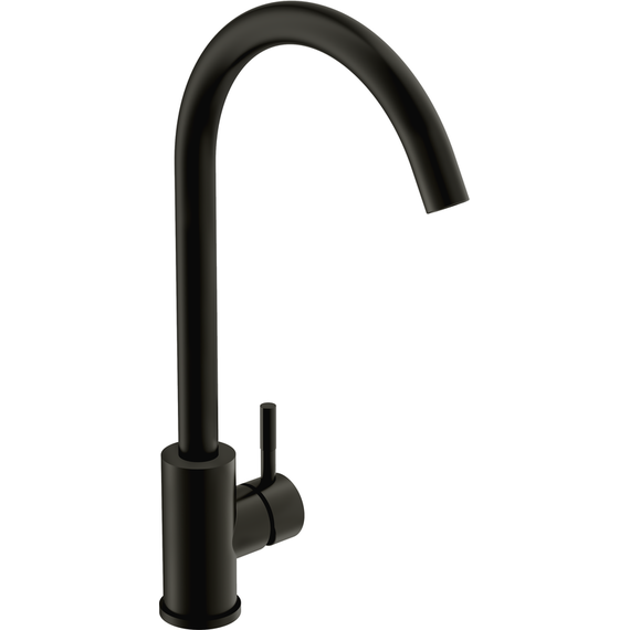 Смеситель для кухни Cersanit Como A68243, чёрный фото 2