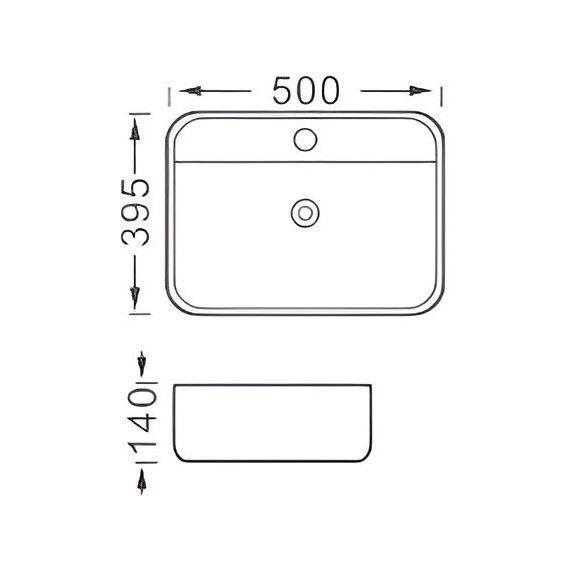 Раковина-чаша Aquatek Вега 50 см AQ5506-MB, чёрный матовый фото 5